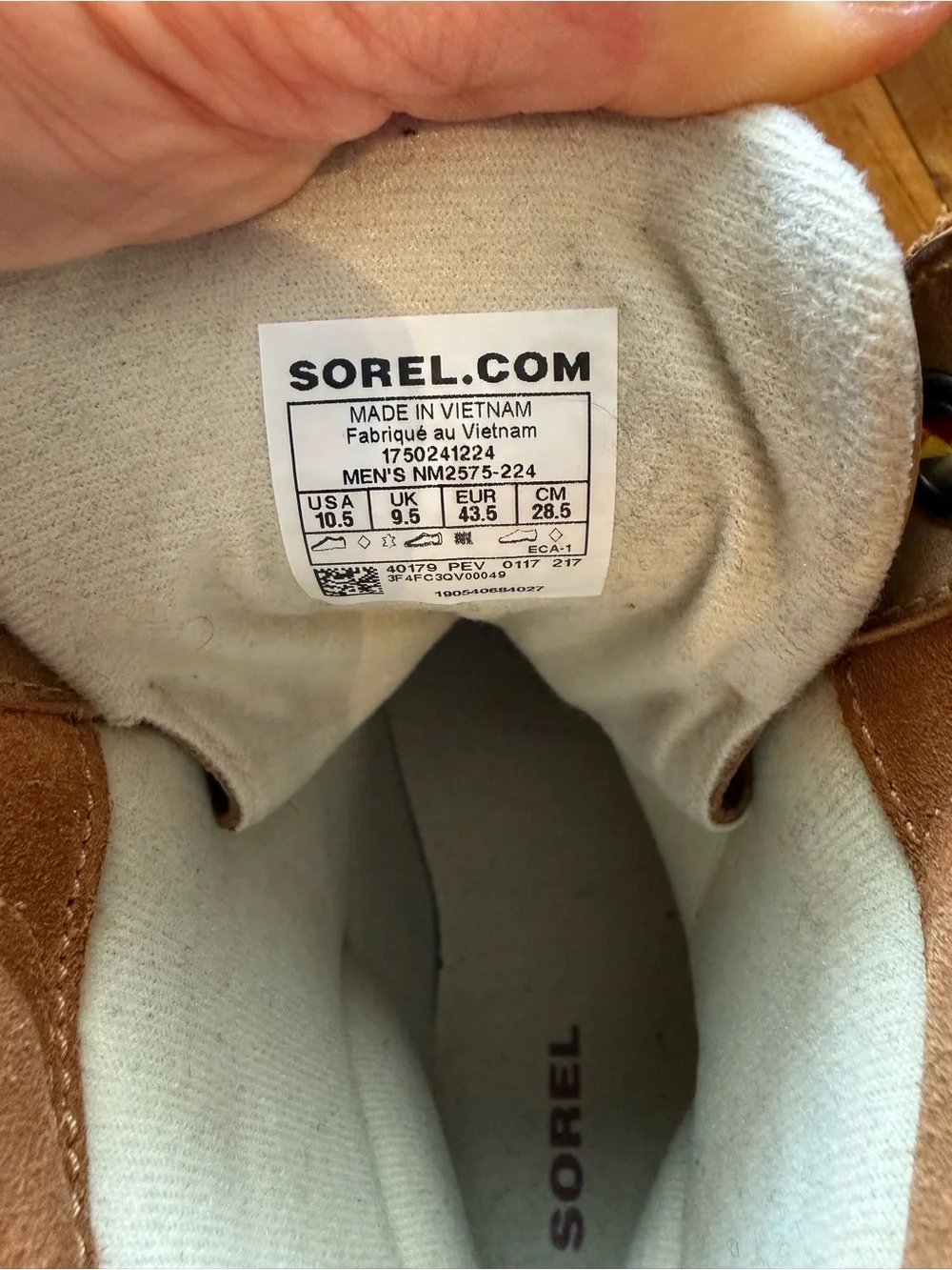 Men's Sorel Waterproof Brown and Black Duck Boots sz 10.5